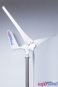 Windgenerator Superwind 1250 48V AC zur Netzeinspeisung